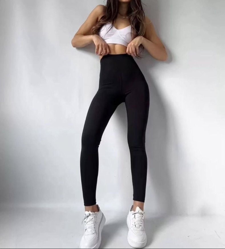 Siyah Kadın Spor Tayt - Dar Kesim - Görsel 4