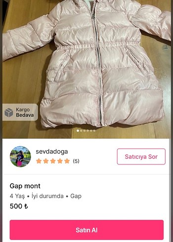 24-36 Ay Beden pembe Renk 4 ürün