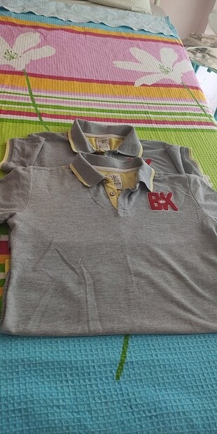 10 Yaş Beden gri Renk 9-10 yaş 2 adet t short