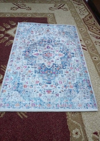 Diğer 1 adet çiçek Desenli Çok Renkli paspas ölçü 40x60