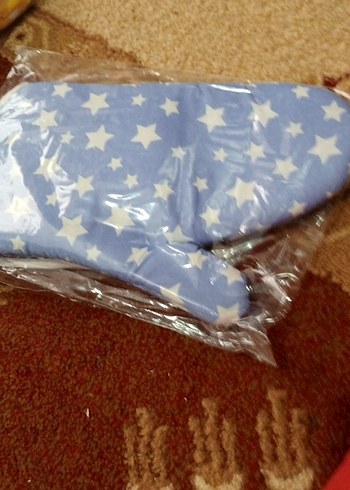 Mavi Yıldız Desenli Fırın Eldiveni ve tutucak seti - Görsel 3