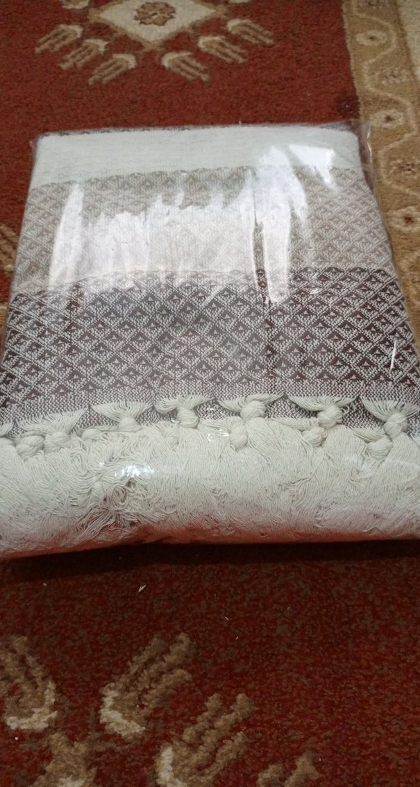 Nakışlı renkli tek kişilik pike ölçü 150x230 sıfır - Görsel 3