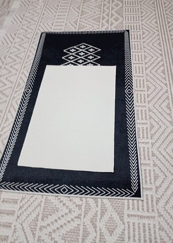 Siyah Nakışlı Geleneksel paspas ölçü 60x100 40x60 sıfır - Görsel 3