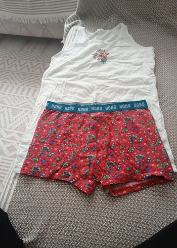 Beyaz erkek Çocuk Atlet takımı - Görsel 2