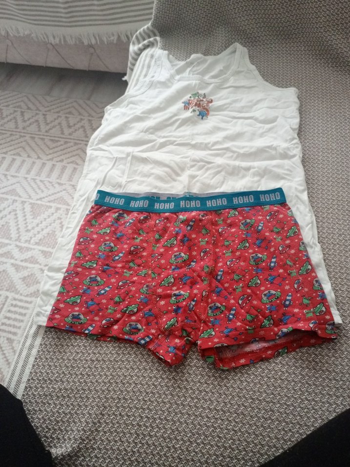 Beyaz erkek Çocuk Atlet takımı - Görsel 2