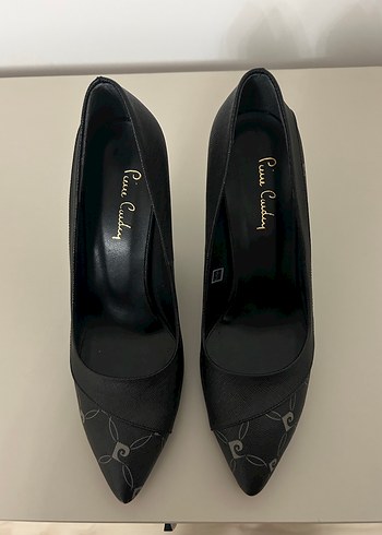 Siyah pierre cardin topuklu ayakkabı - Görsel 2