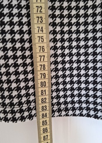 Gri Beyaz Kareli Midi Elbise LCWAKİKİ casual - Görsel 6