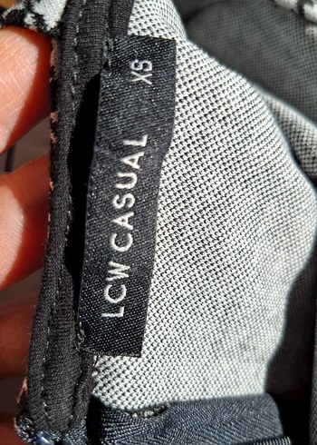 Gri Beyaz Kareli Midi Elbise LCWAKİKİ casual - Görsel 9