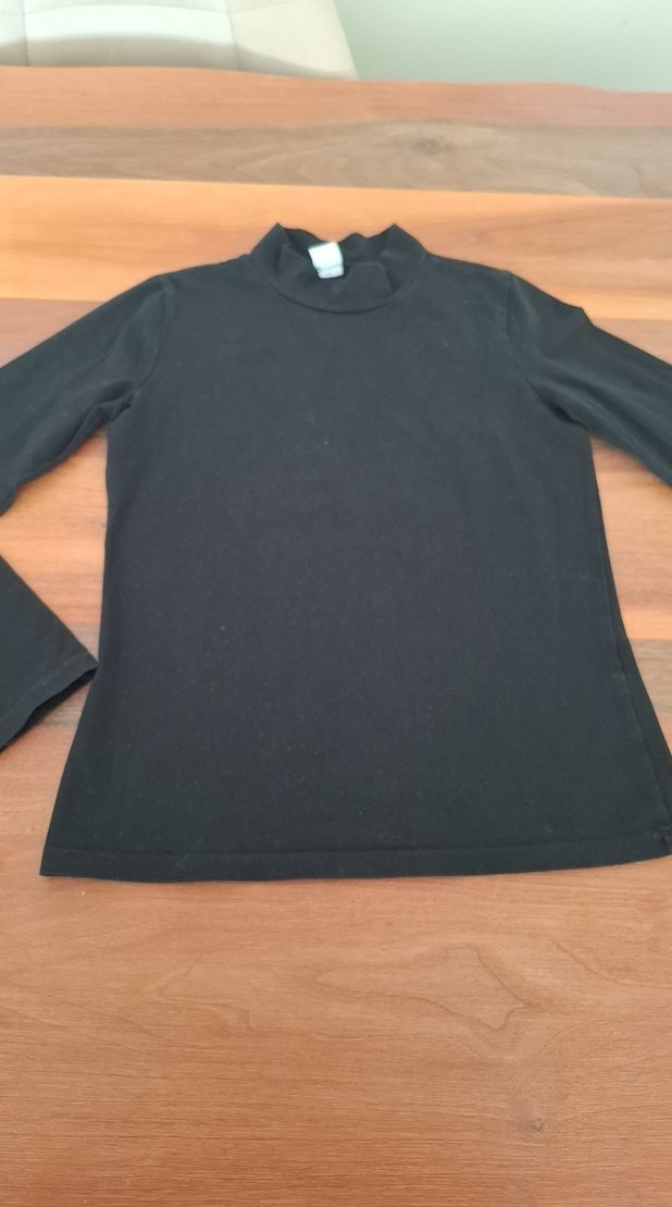 Lc Wakiki Siyah Yüksek Yakalı Uzun Kollu Body - Görsel 2