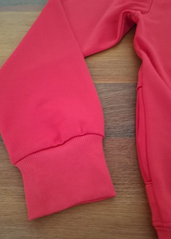 Kız Çocuk Kapüşonlu Fermuarlı Sweatshirt - Görsel 8