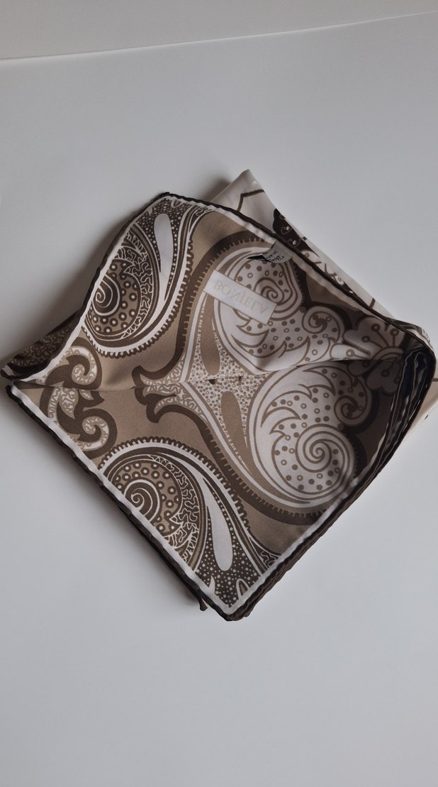 Saten kare Türban - Görsel 4