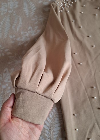 İnci detaylı Tunik - Görsel 4