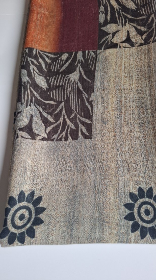 Elit ipek  Desenli Şal - Görsel 3