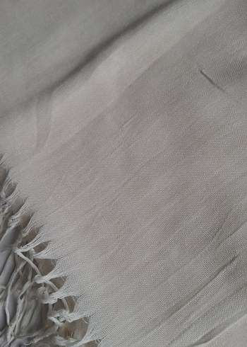 Bej  Kadın Şal Püsküllü - Görsel 3