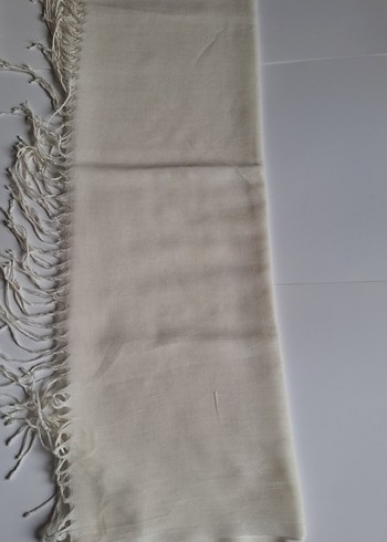 Bej  Kadın Şal Püsküllü - Görsel 5