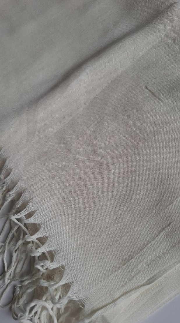 Bej  Kadın Şal Püsküllü - Görsel 3