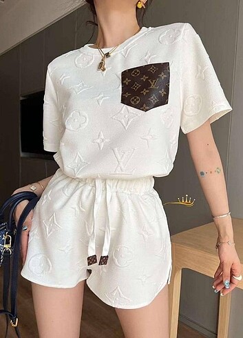 Louis Vuitton Şort Tişört Takım