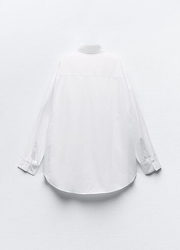 diğer Beden beyaz Renk Zara Model Cep Taşlı Gömlek 
