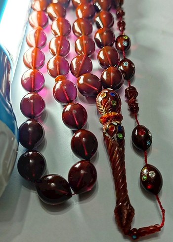 Eski Katalin Tesbih Kalem Oyma ve Çakma - Görsel 5