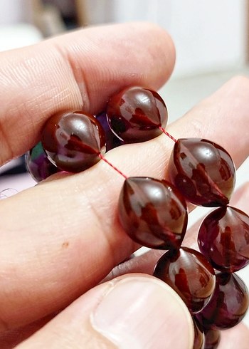 Eski Katalin Tesbih Kalem Oyma ve Çakma - Görsel 7