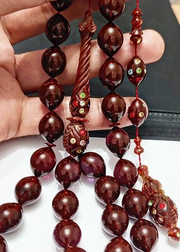 Eski Katalin Tesbih Kalem Oyma ve Çakma - Görsel 2