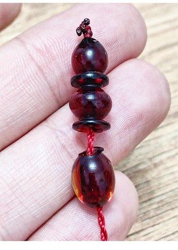 Ateş Kehribar Tesbih - Görsel 4