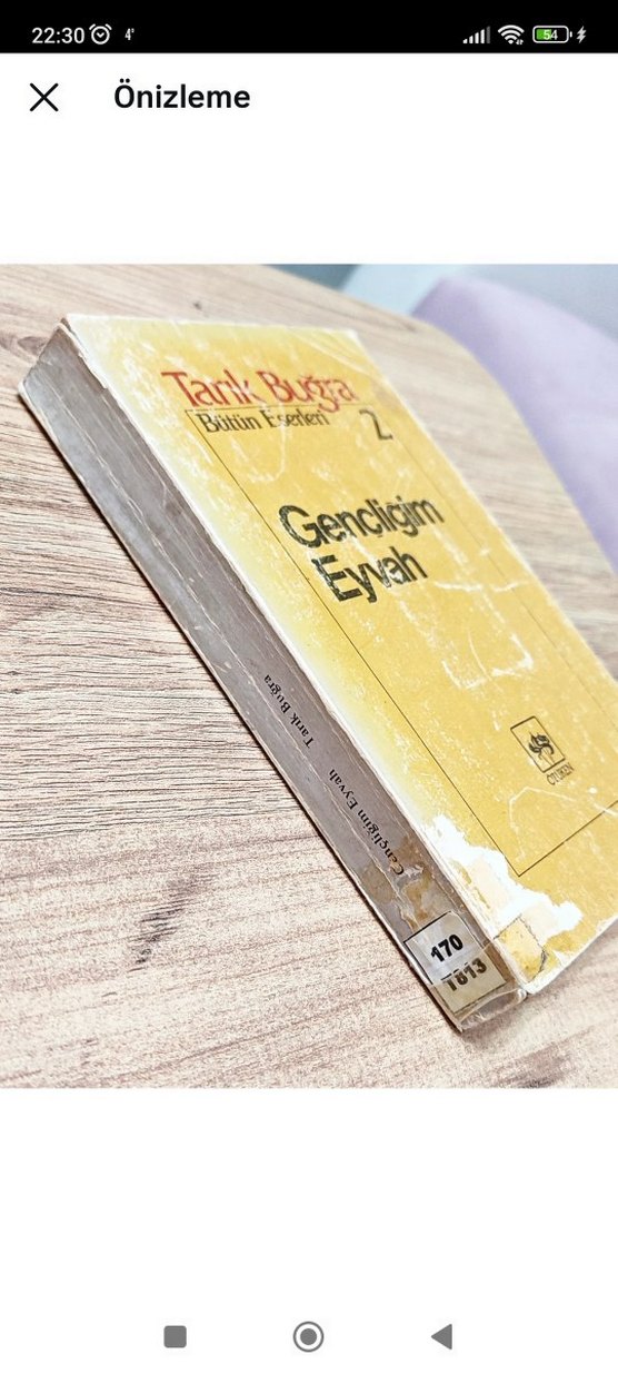 Gençliğim Eyvah - Tarık Buğra 2. Baskı - Görsel 3