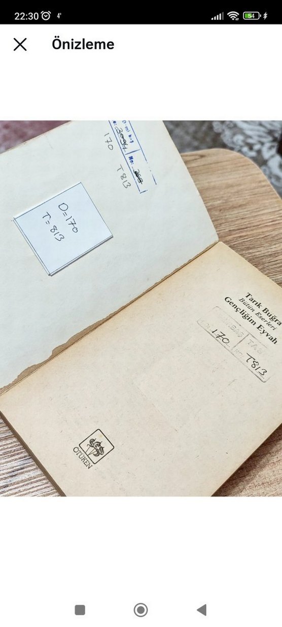 Gençliğim Eyvah - Tarık Buğra 2. Baskı - Görsel 4