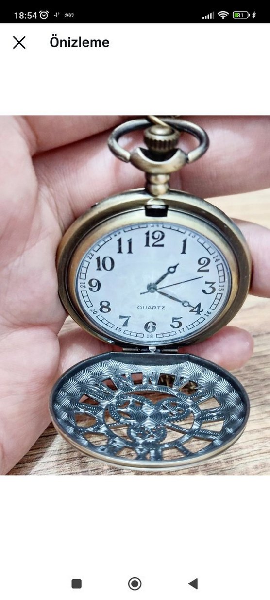 Köstekli Cep Saati - Görsel 3