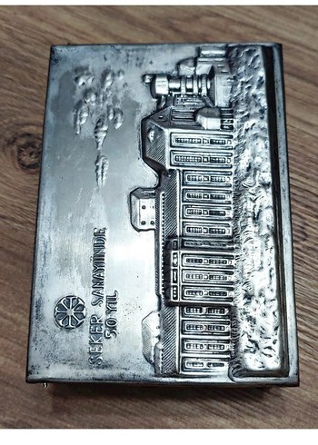 Şeker Sanayi Antika Kutu Şekerbank - Görsel 5