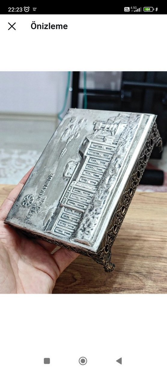 Şeker Sanayi Antika Kutu Şekerbank - Görsel 2