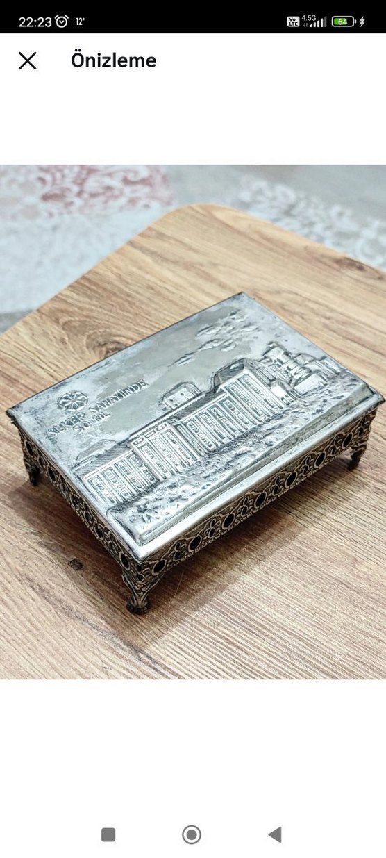 Şeker Sanayi Antika Kutu Şekerbank - Görsel 3