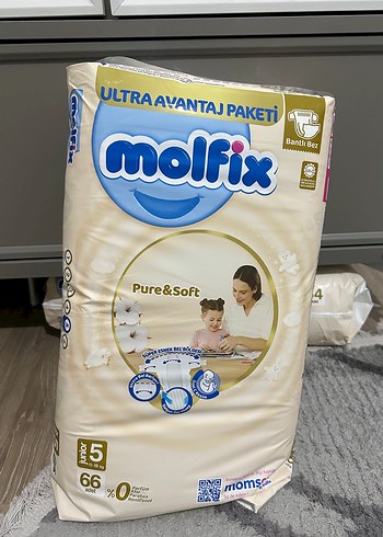 Molfix Pure&Soft Bebek Bezi No:5 Junior 66'lı