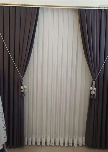 Modern Klasik Mavi Perde - Görsel 4