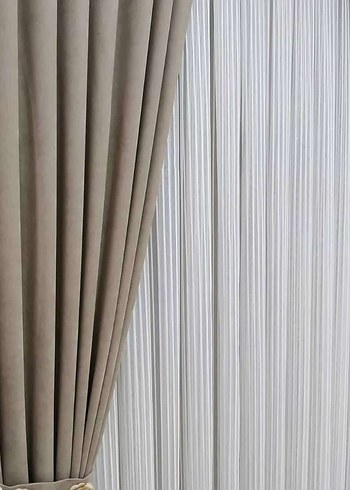 Modern Klasik Mavi Perde - Görsel 2