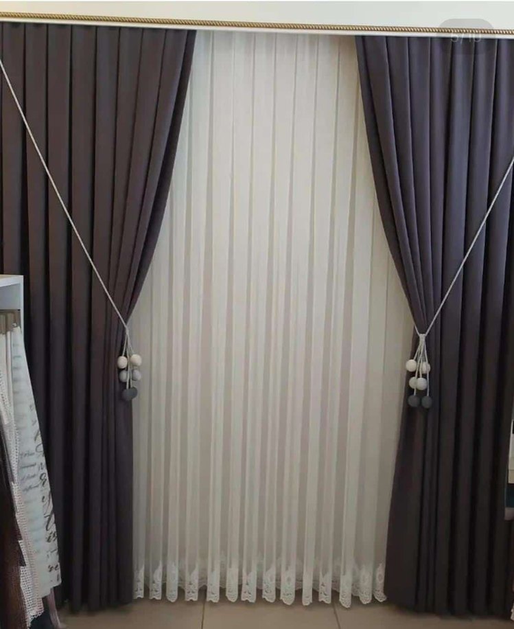 Modern Klasik Mavi Perde - Görsel 4