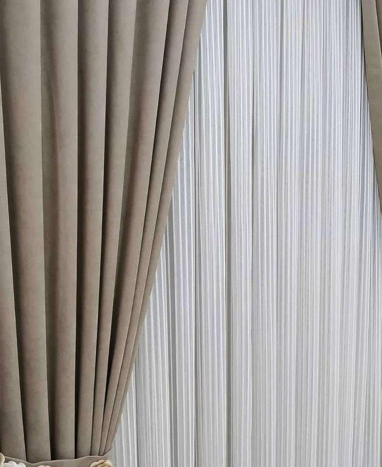 Modern Klasik Mavi Perde - Görsel 2