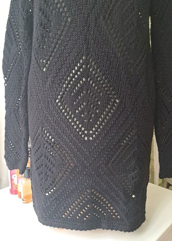 Siyah Örgü Kadın Kazak - Görsel 6