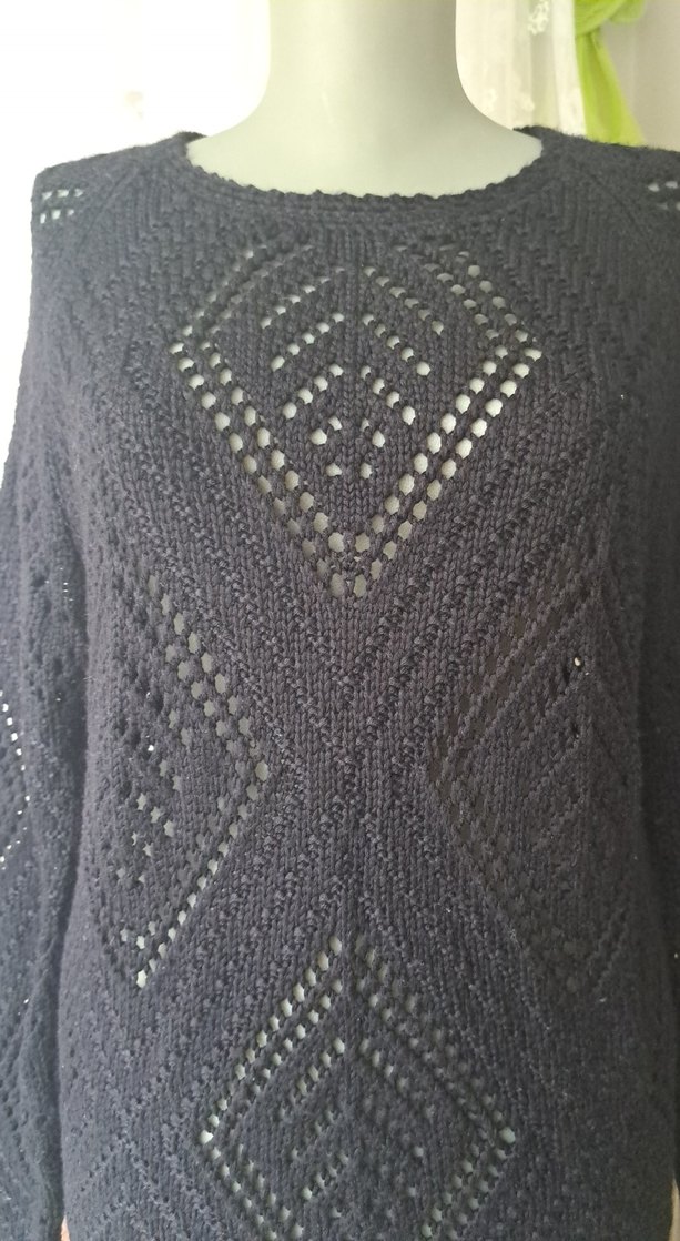 Siyah Örgü Kadın Kazak - Görsel 5