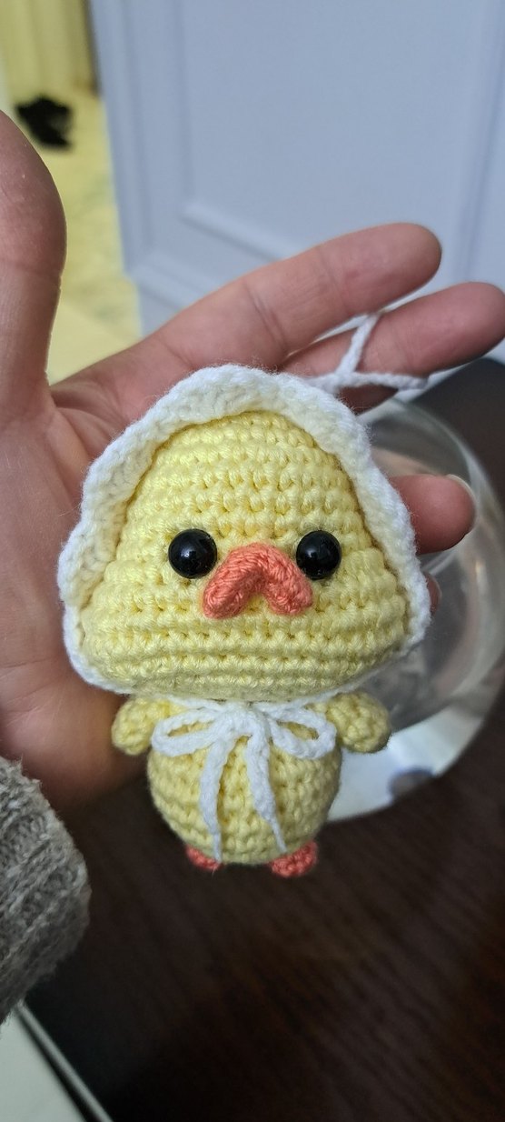 Sarı Örgü Civciv anahtarlik - Görsel 3