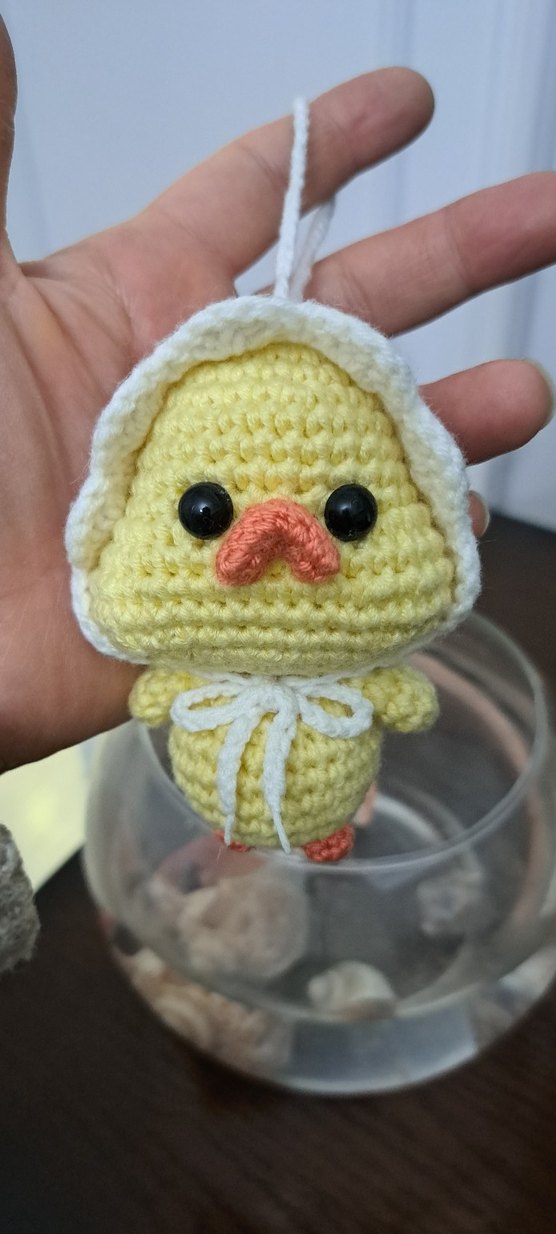 Sarı Örgü Civciv anahtarlik - Görsel 2