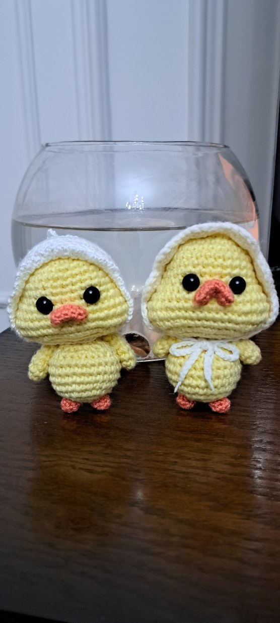 Sarı Amigurumi Örme Ördek  Oyuncak - Görsel 2
