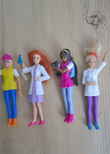 Renkli 4 Parça Kadın Figür Bebek Seti - Görsel 2