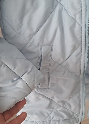 Kız Çocuk Kapüşonlu Fermuarlı Mont - Görsel 4