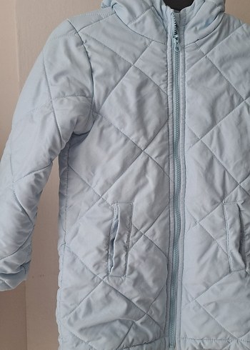 Kız Çocuk Kapüşonlu Fermuarlı Mont - Görsel 2