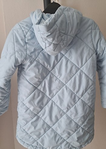 Kız Çocuk Kapüşonlu Fermuarlı Mont - Görsel 3