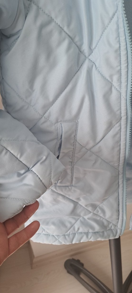 Kız Çocuk Kapüşonlu Fermuarlı Mont - Görsel 4