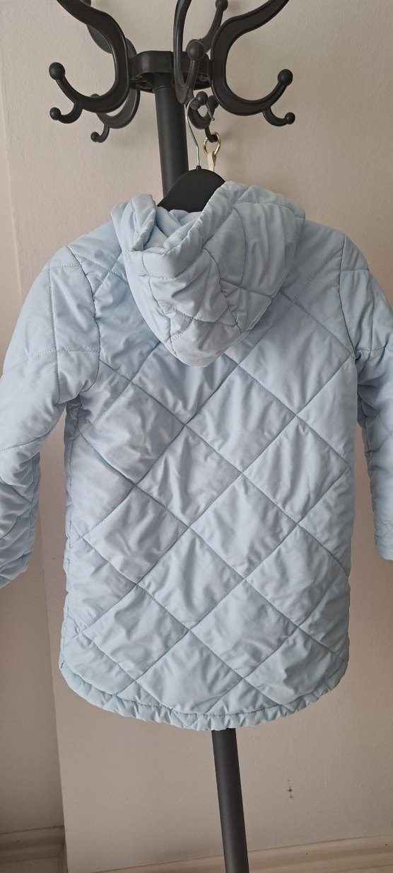 Kız Çocuk Kapüşonlu Fermuarlı Mont - Görsel 3