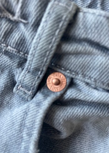 Gri Kadın Bol Kesim Midi Boy Denim Pantolon - Görsel 3