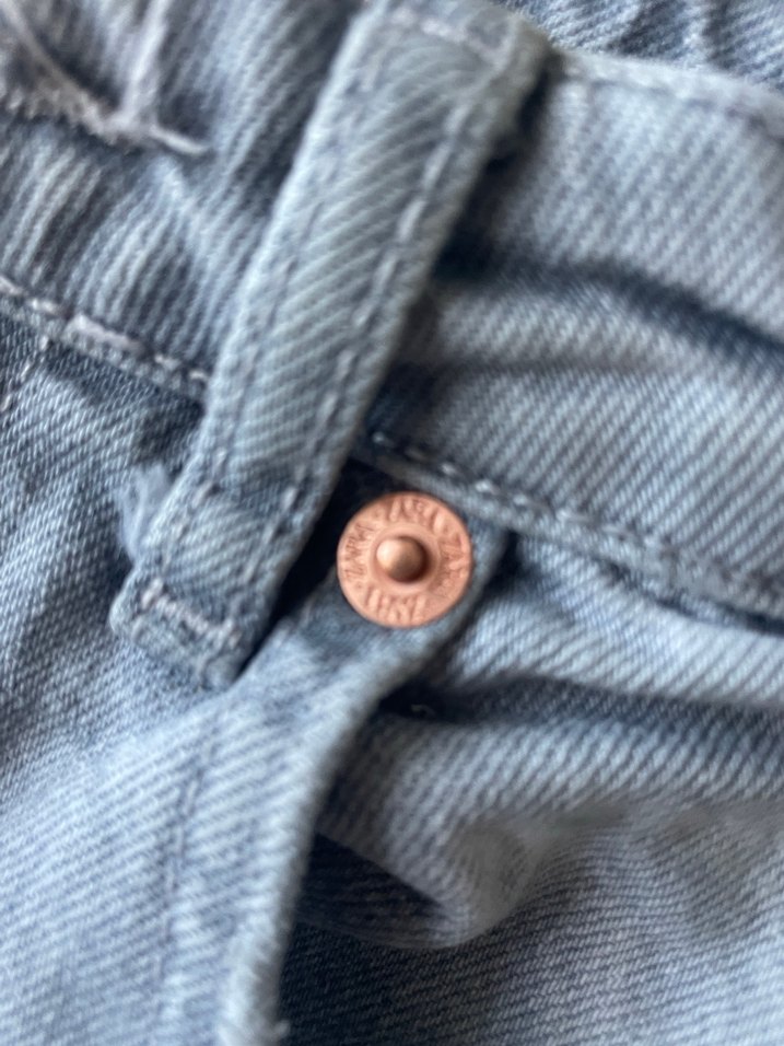 Gri Kadın Bol Kesim Midi Boy Denim Pantolon - Görsel 3